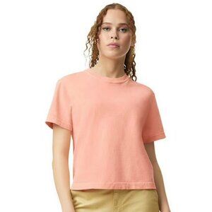 Comfort Colors 3023CL Ladies' Heavyweight Tee Cropped Boxy T-Shirt Peachy